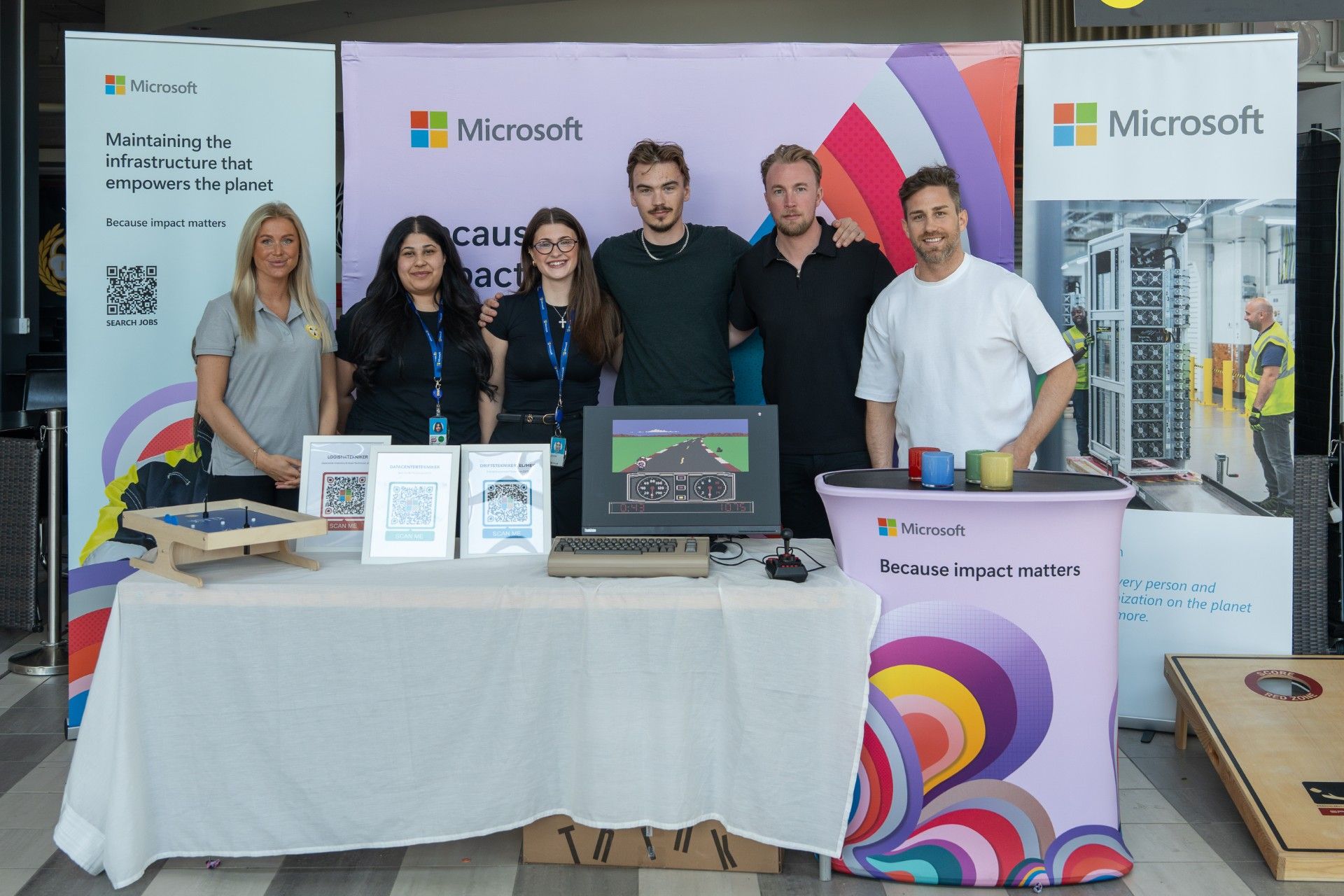 Microsoft and EBS representatives at an EBS event